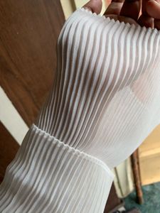 White Ruffle Sleeve Blouse