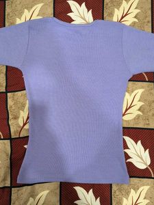 Lilac Ribbed Long Sleeve Top