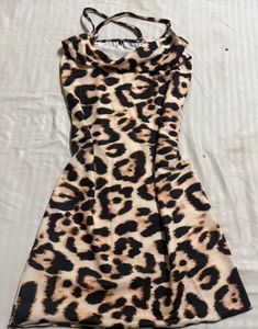 Leopard Print Mini Dress