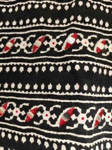 Patterned Black Dress