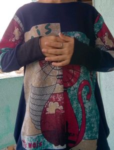 Funky Cat Print Dress