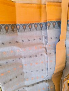 Bengal Cotton Taant Saree With Border