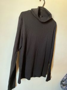 Black Turtleneck Ribbed Winter top 🖤