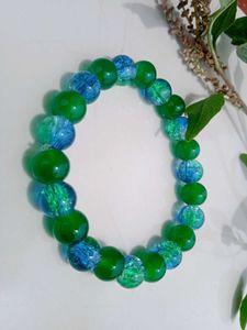Green &amp; Blue Beaded Bracelet