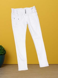 M@98 Size-32 White Skinny Jeans