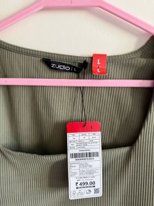 Olive Green Crop Top - Studiofit