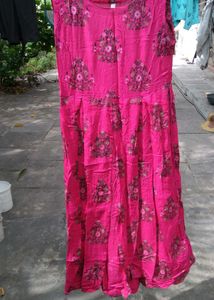 Floral Print Pink Dress