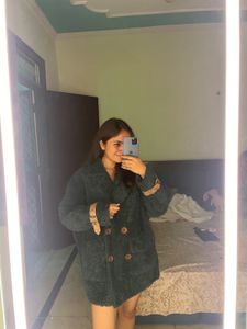 Green Fuzzy Coat