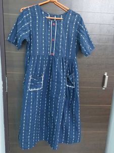 Blue Cotton Dress