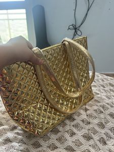 Golden Tote Bag