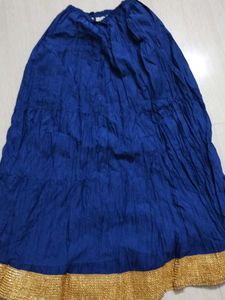 Elegant Blue Ethnic Skirt
