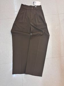 Brown Wide Leg Trousers