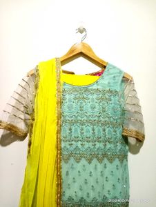 Elegant Embroidered Sharara Suit