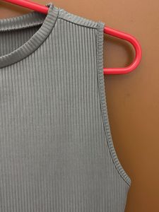 Solid Grey Knitted Dress