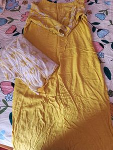 Selling Yellow Embroidered Kurta Sets
