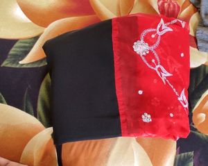 Red And Black Saree❤