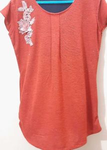 Floral Applique Top
