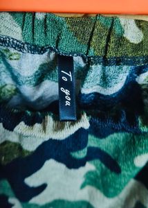 Camouflage Print Top