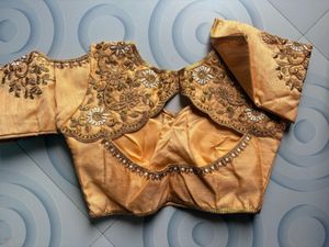 New Bridal Golden Blouse