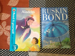 (Combooffer) Aladdin Story Book & Blue Umbrella