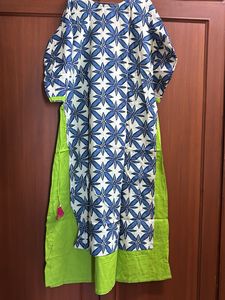 Floral Print Layered Kurta/Dress