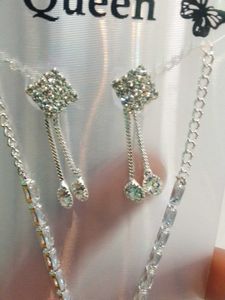 Crystal Chain With Earings