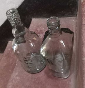 Two Unique Glass Bottles