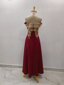 Elegant Off-Shoulder Evening Gown