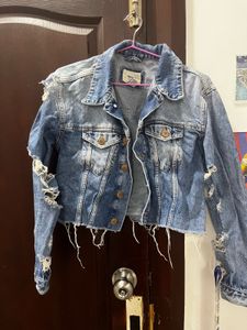 Forever 21Distressed Denim Jacket