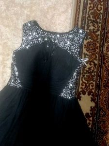 Elegant Black Party Gown