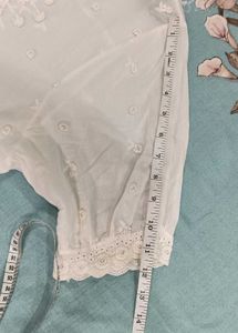 White Embroidered Blouse