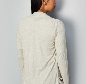 Solid Knit Shrug With Pockets