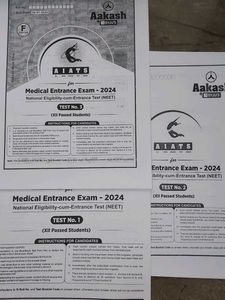 8 Tests- Neet 2024 Aakash Allen AIATS