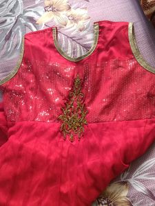 Beautiful New Red Color Anarkali