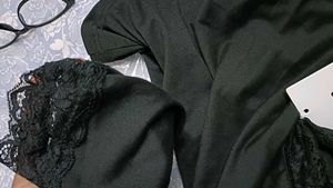 Black Long Sleeve Lace Top