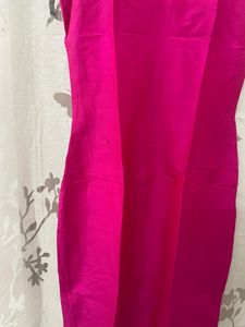 Hot Pink/ fuchsia Pure Silk Dress