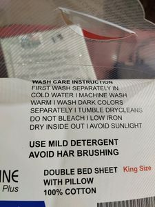 King Size Bedsheet + 2 Pillow cover
