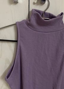 Lilac Turtle Neck Top