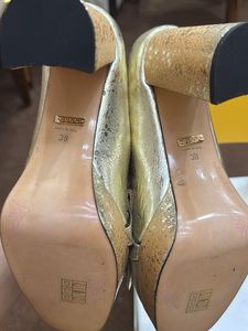 Gucci Gold Heels