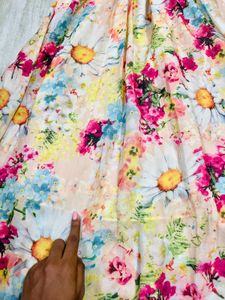 Floral Print Sundress With Straps
