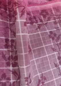 Elegant Checked Saree