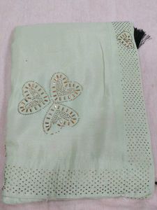 Elegant Light Green Saree