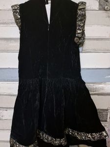 Beautiful Black Velvet Dress For Baby Girl