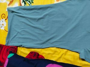 A Beautiful Dark Sky Blue Colour Tshirt Dress