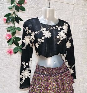 Extra Small🎁Buy 2 Get 1 Free 🎁Crochet Crop Top