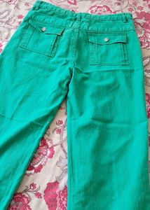 Green Wide Leg Pants