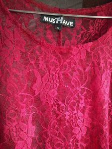 Pink Lace Top