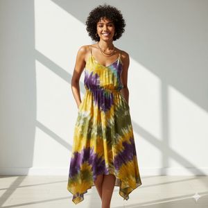 Tie-Dye Midi Dress
