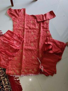 Coral Embroidered Salwar Kameez