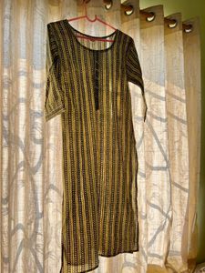 Cotton Green Patterned Kurta